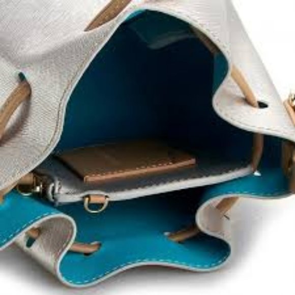 Trussardi Jeans Handbags Drawstring Women's Pocketbook Over Shoulder - Picture 4 of 8